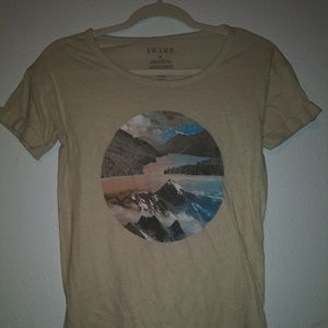 Tan Graphic T